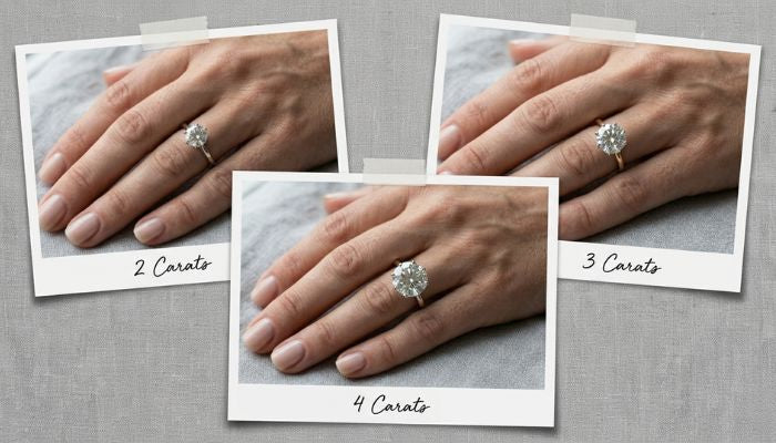 How Big Is a 3 Carat Diamond Ring on Finger and Hand