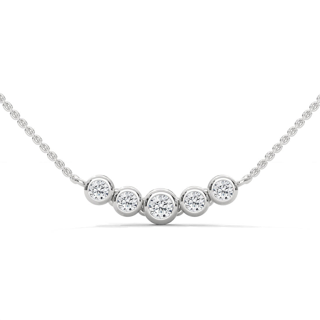 Lab diamond necklace set 