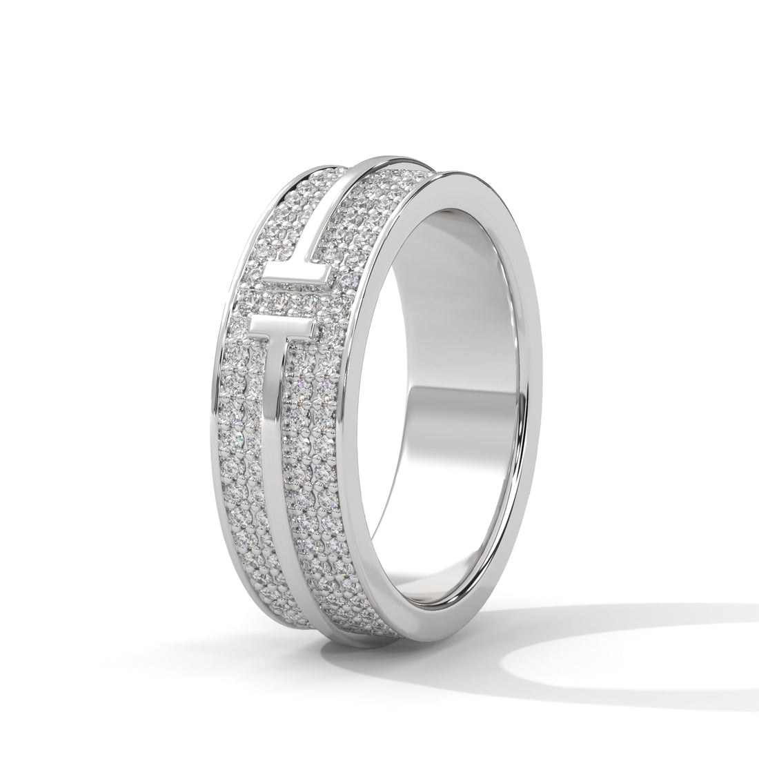 Dual bar ring for women