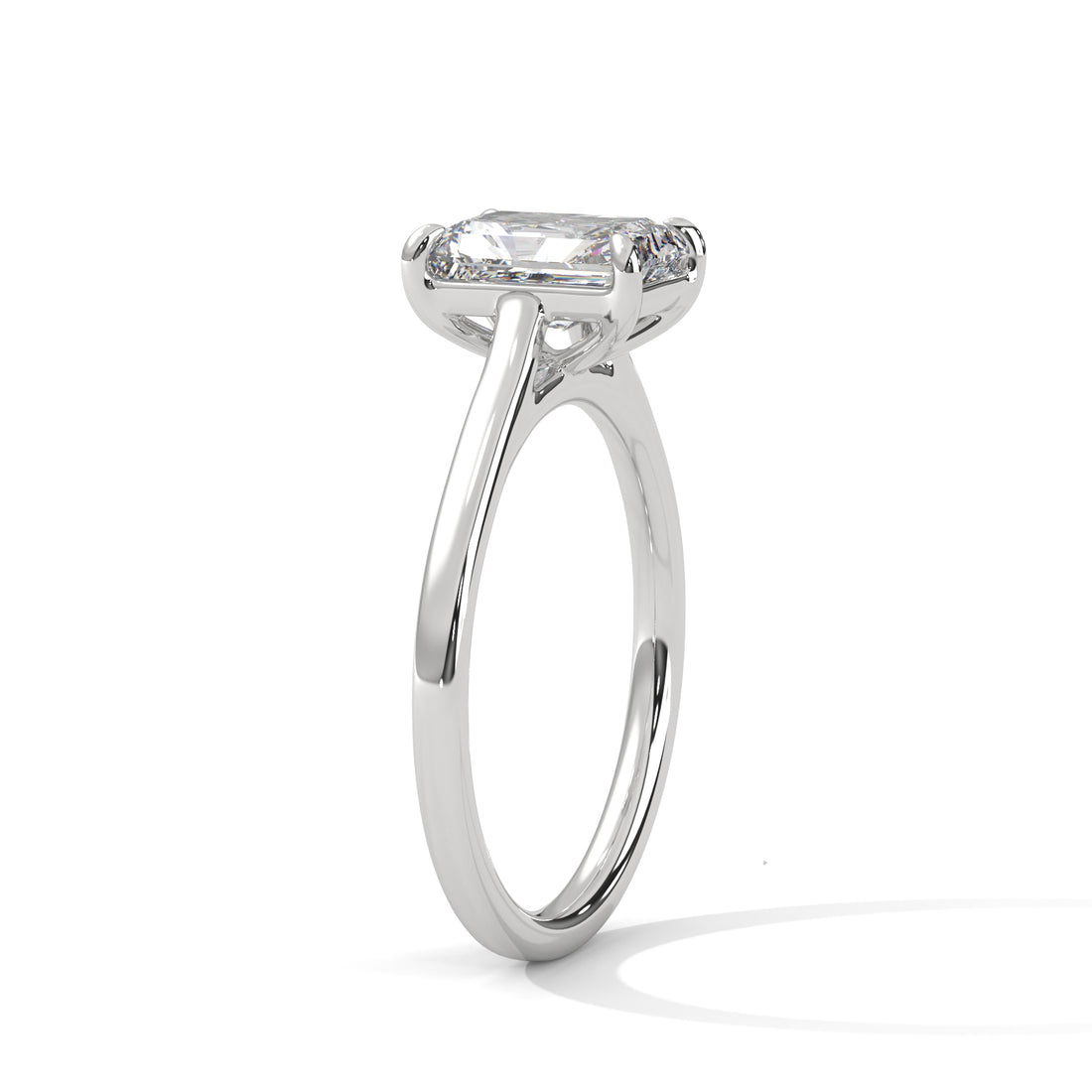 1.5 Ct Emerald Lab grown Diamond Ring