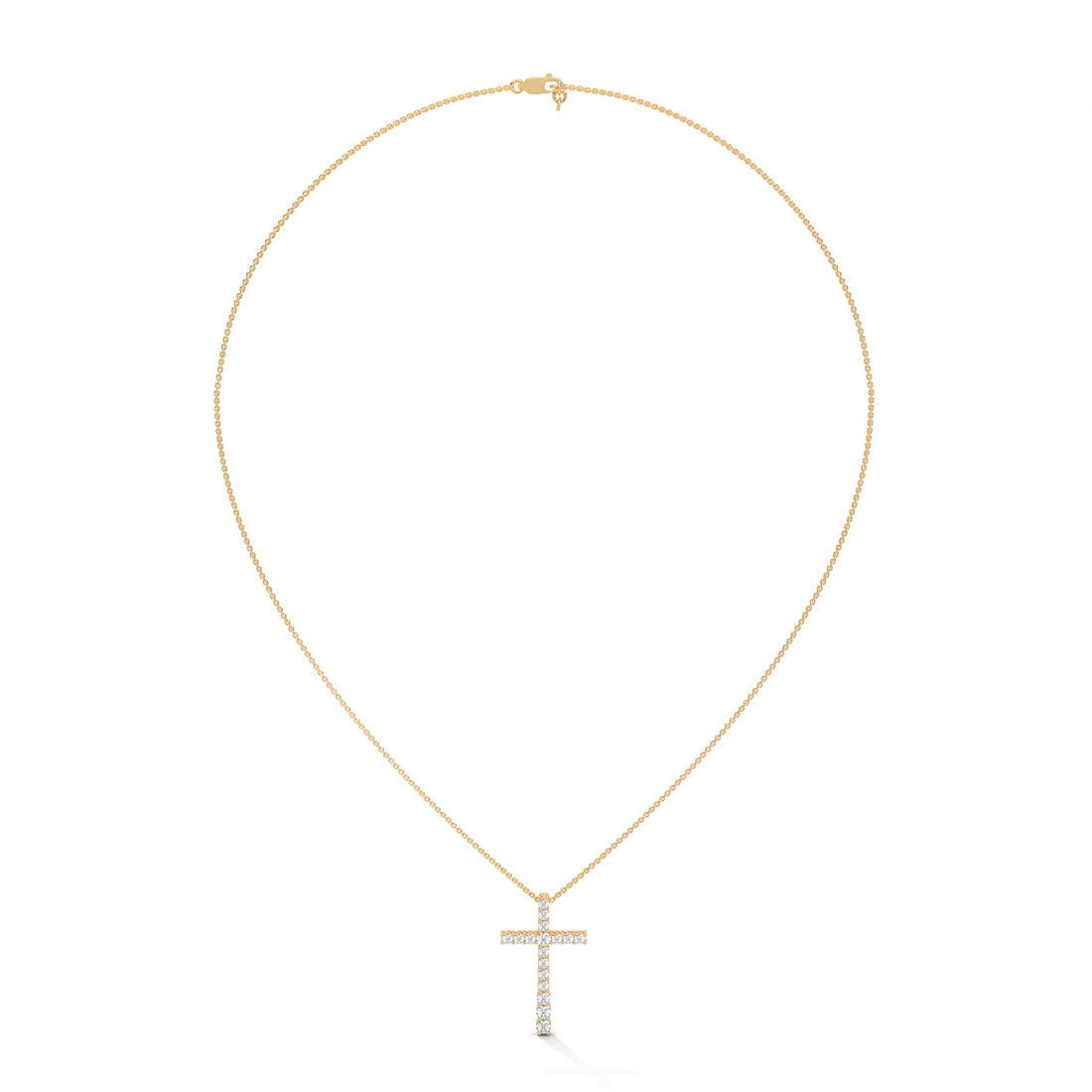 Gold cross necklace