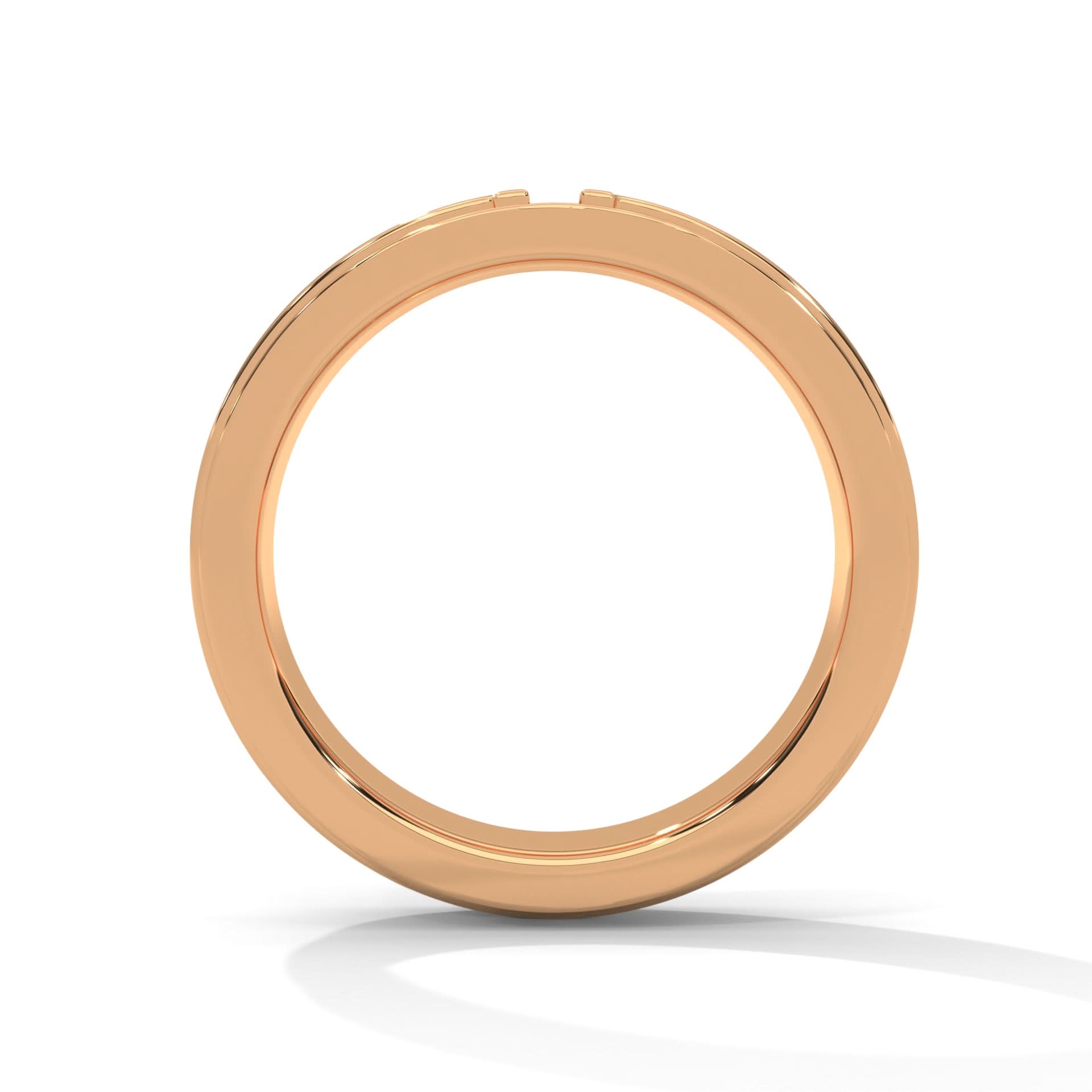 18kt rose gold ring 