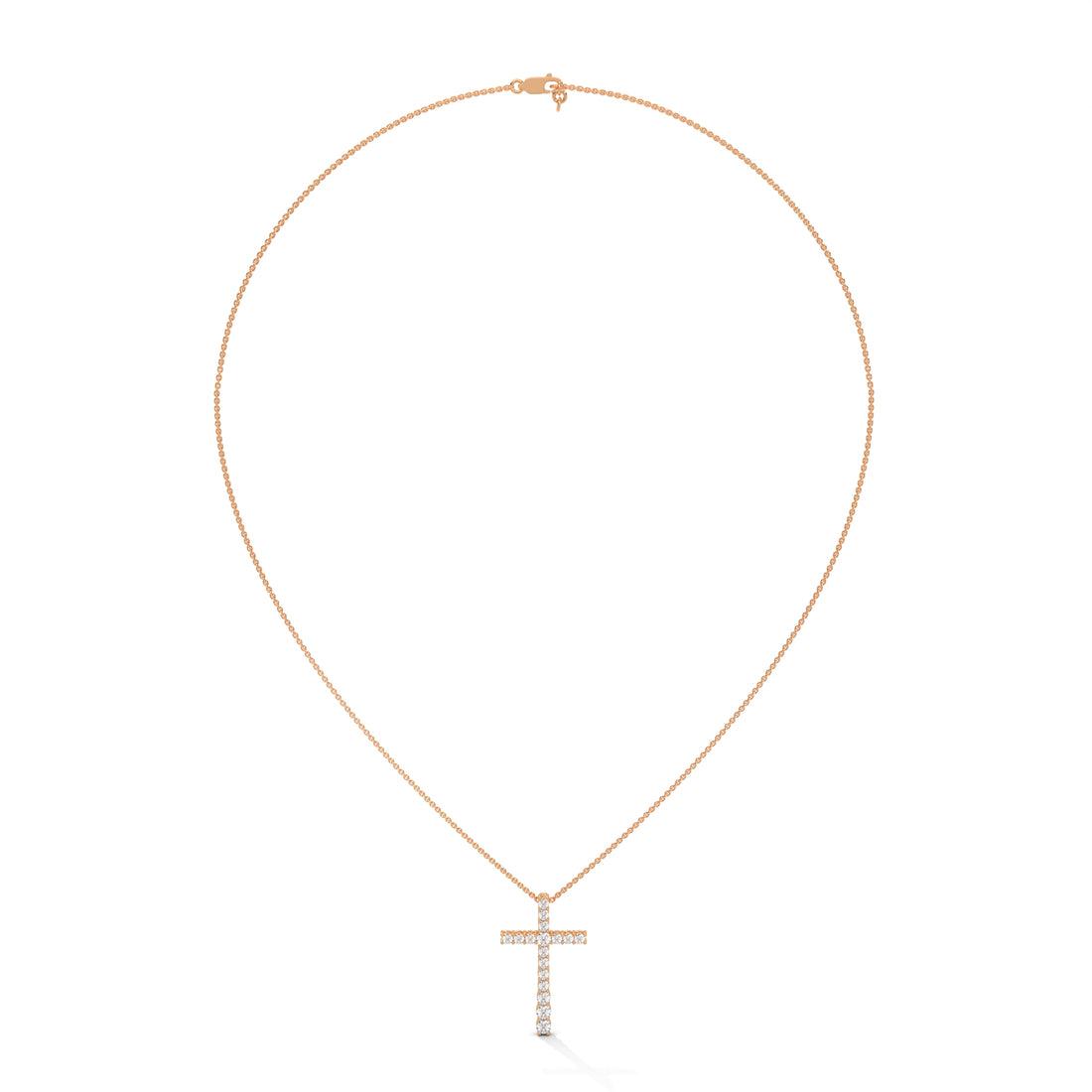 Gold cross necklace