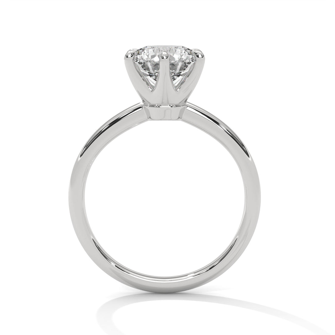 Diamond ring with a white background