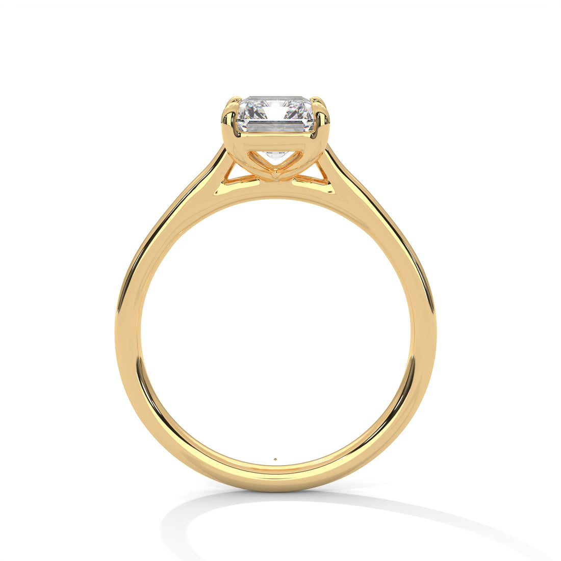 2 CTS Emerald Lab Grown Diamond Ring
