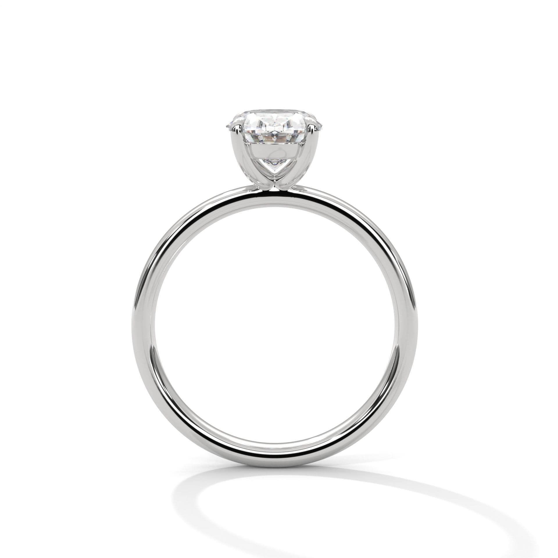 14K Oval Lab Diamond Ring