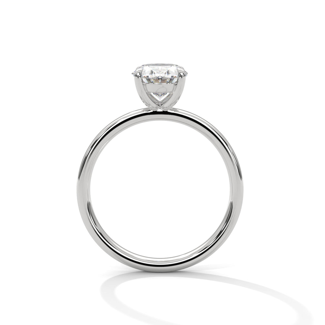 14K Oval Lab Diamond Ring
