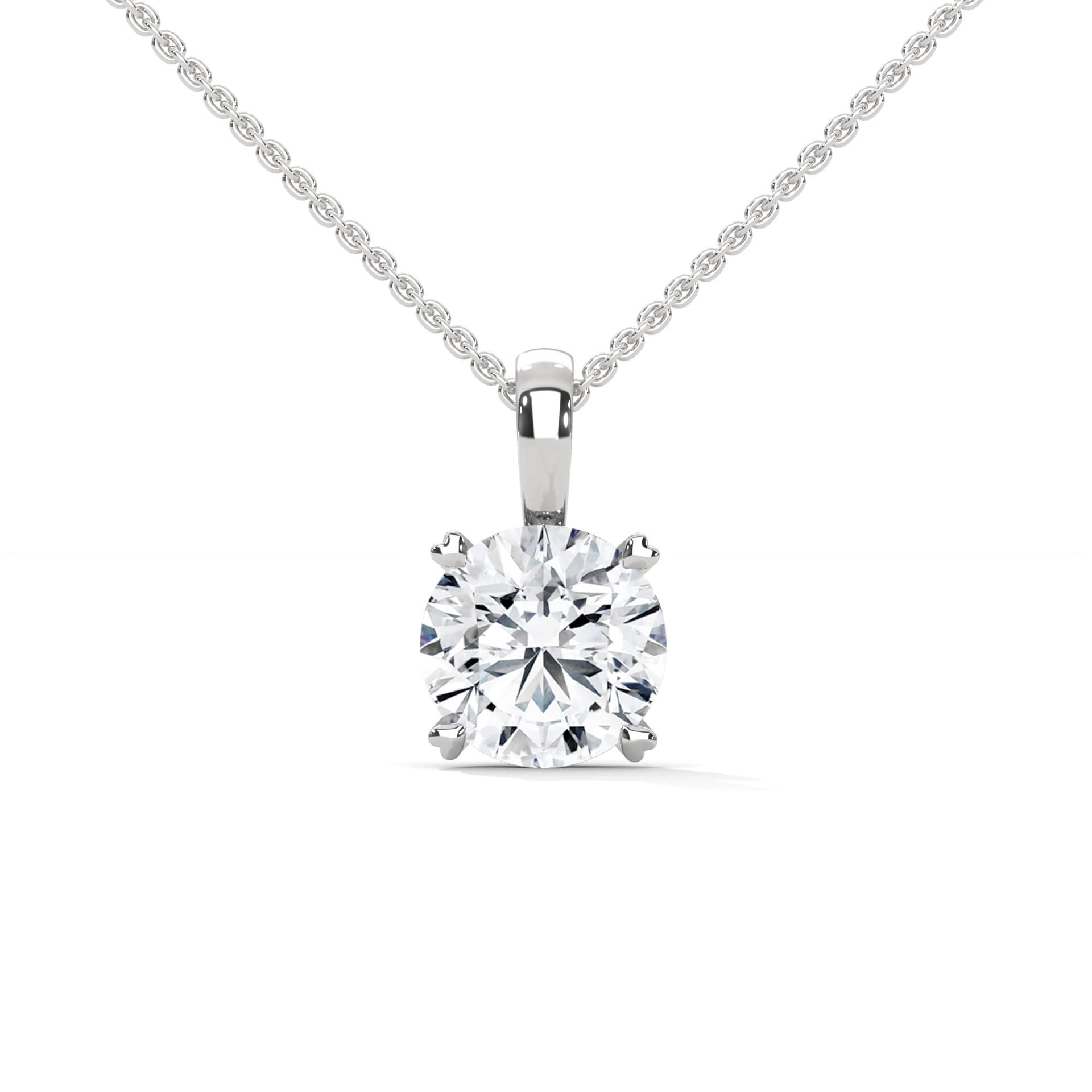 1CT lab grown diamond necklace