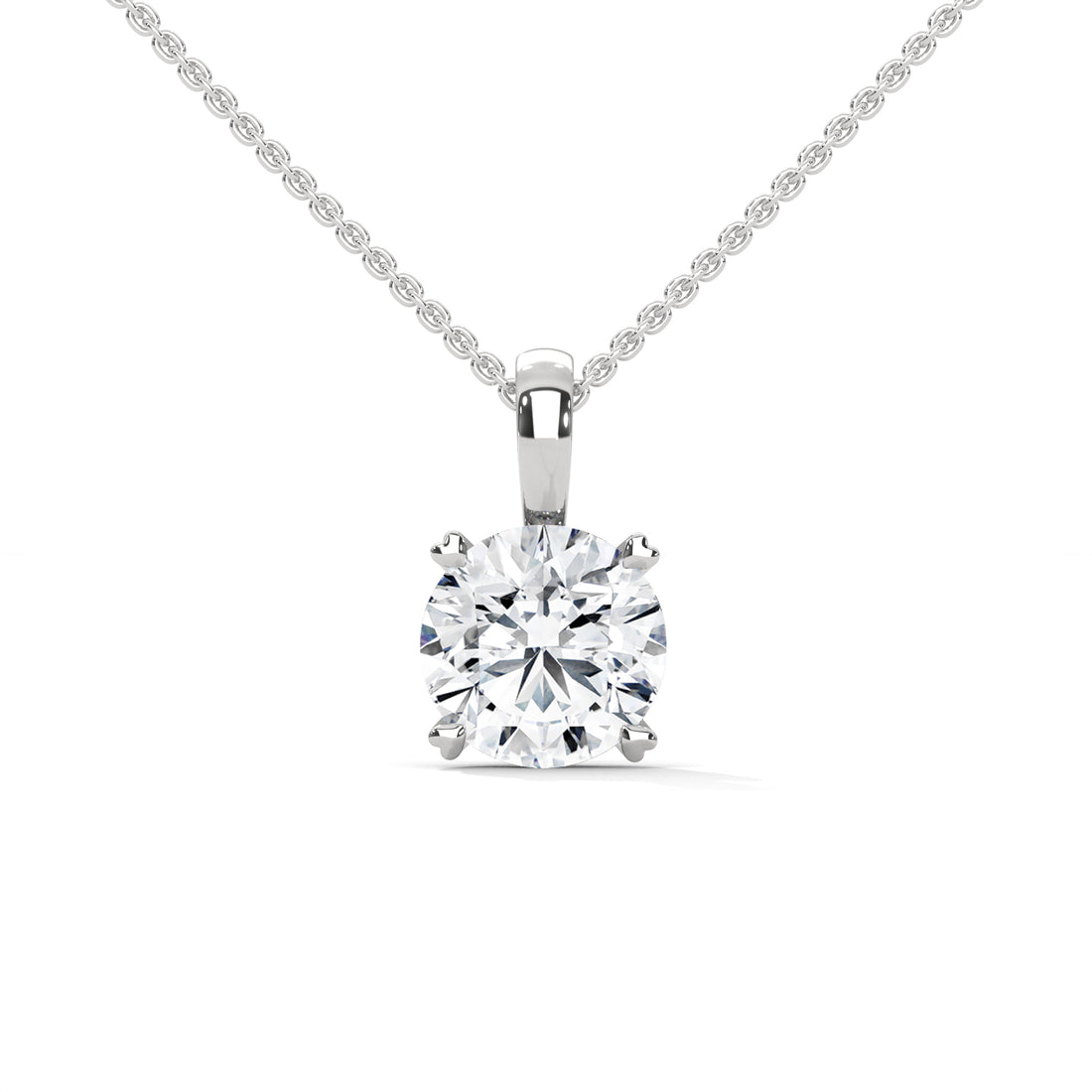1CT lab grown diamond necklace