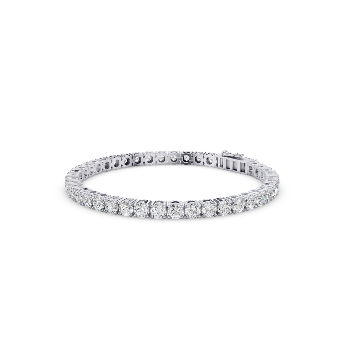 Round Lab Grown Diamond Tennis Bracelet