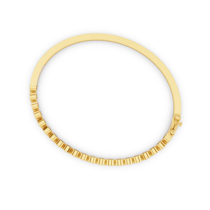 3.7 MM Diamond Bezel Setting Bangle
