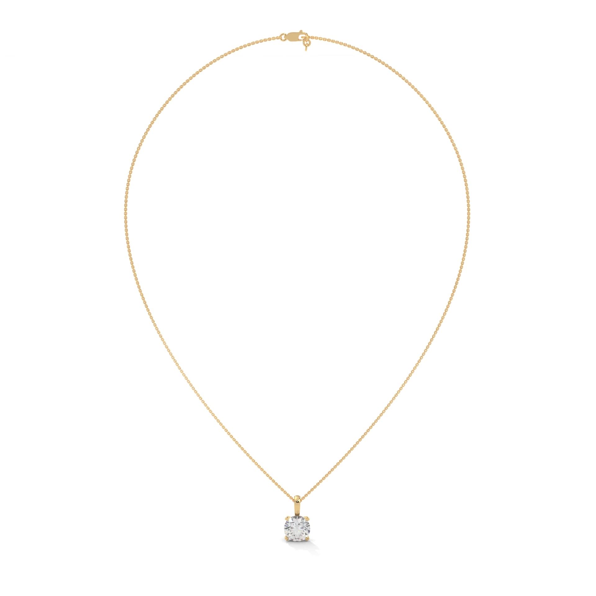 3 CTS lab grown diamond necklace 