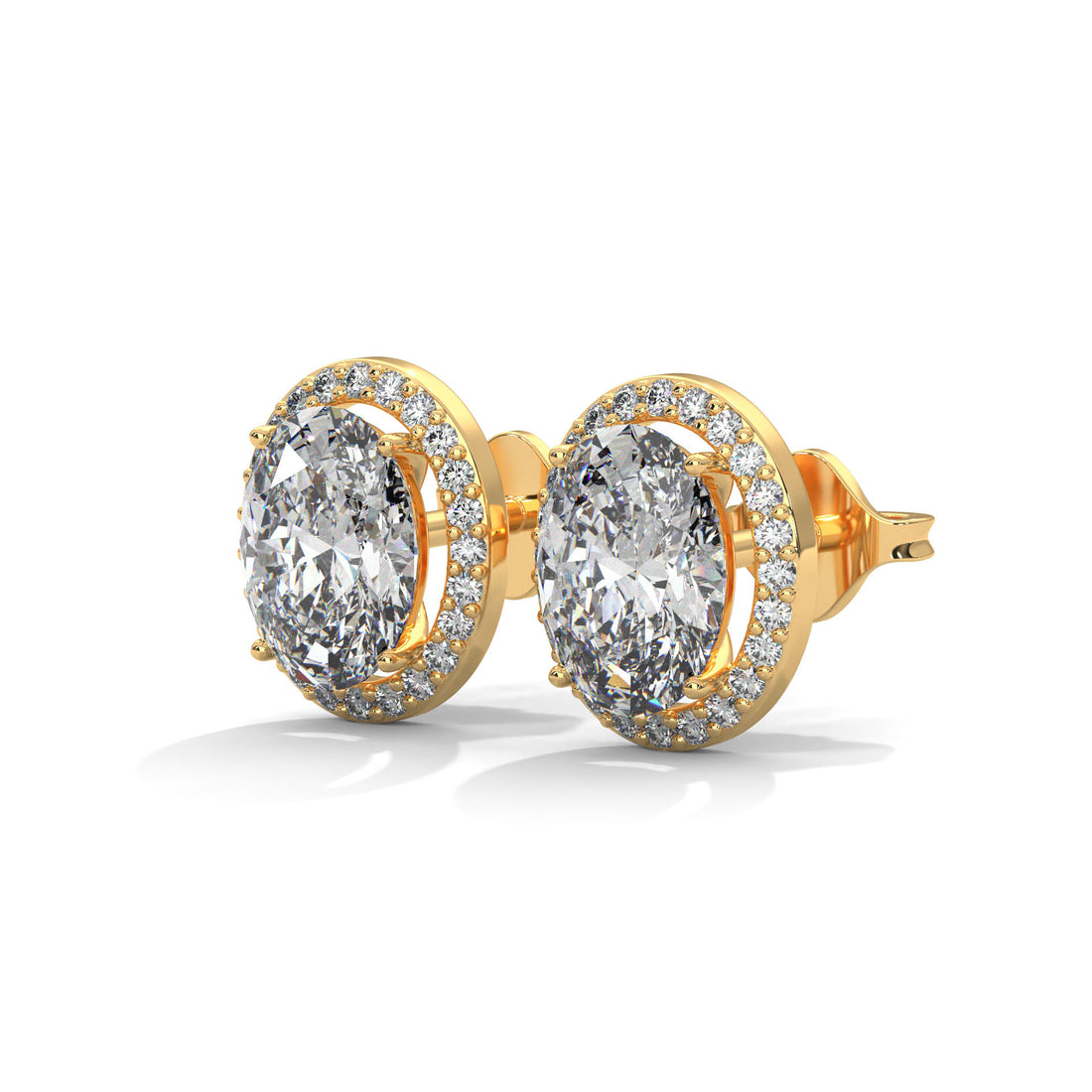 3carat oval studded diamond for women