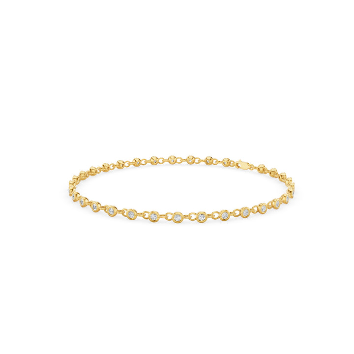 3mm Bezel Diamond Tennis Bracelet