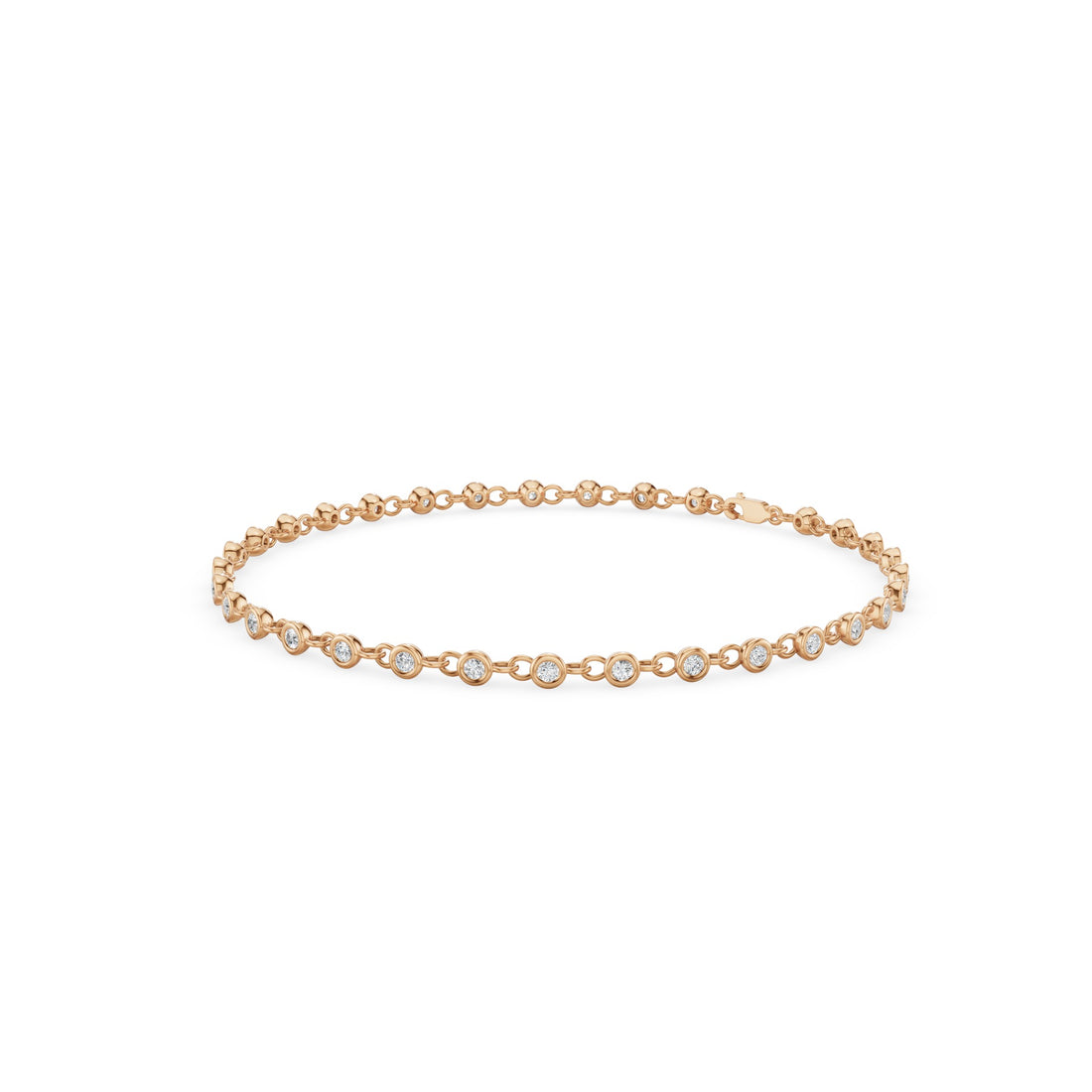 3mm Bezel Diamond Tennis Bracelet