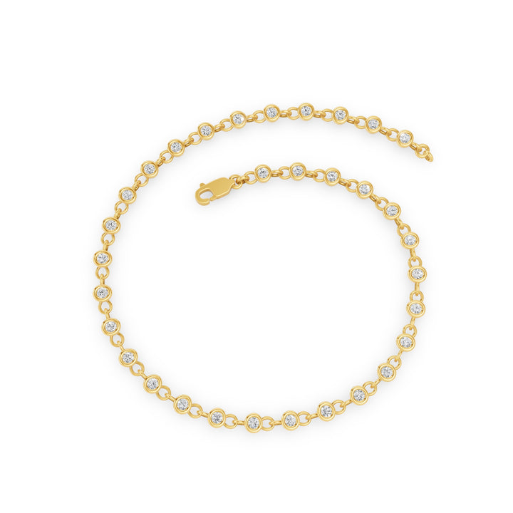 3mm Bezel Diamond Tennis Bracelet