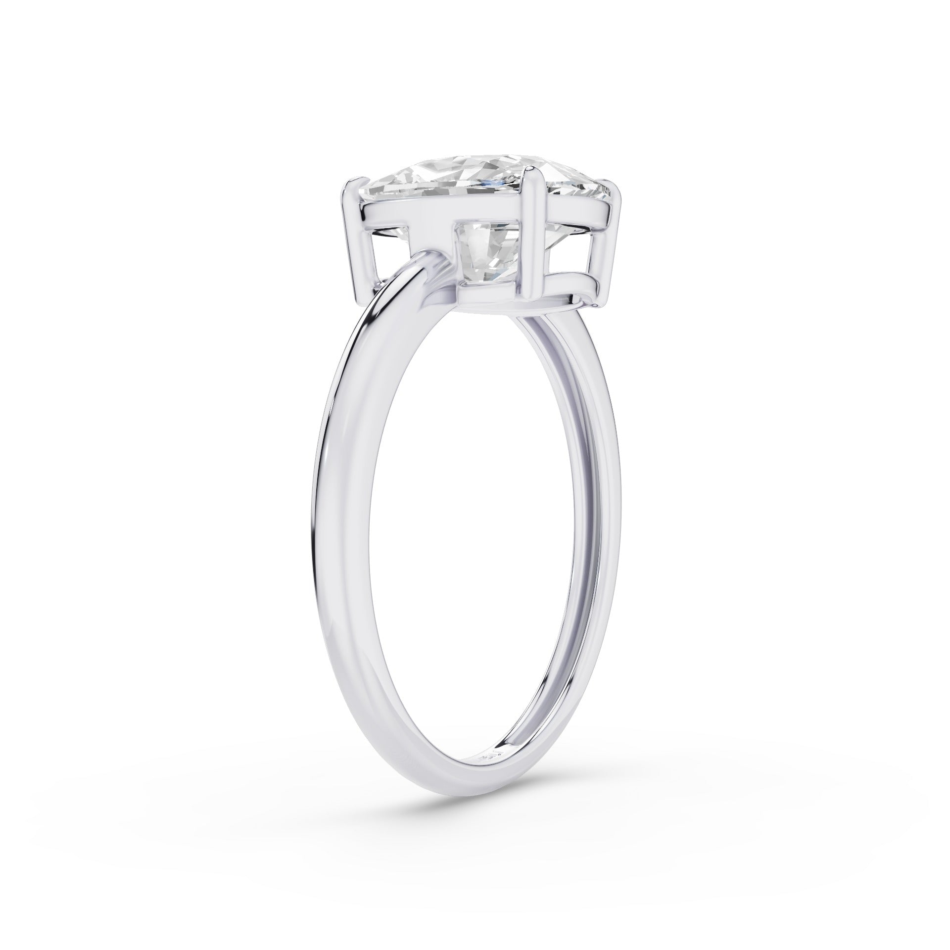 5.00 TCW Cushion Cut Solitaire Lab Grown Diamond Engagement Ring