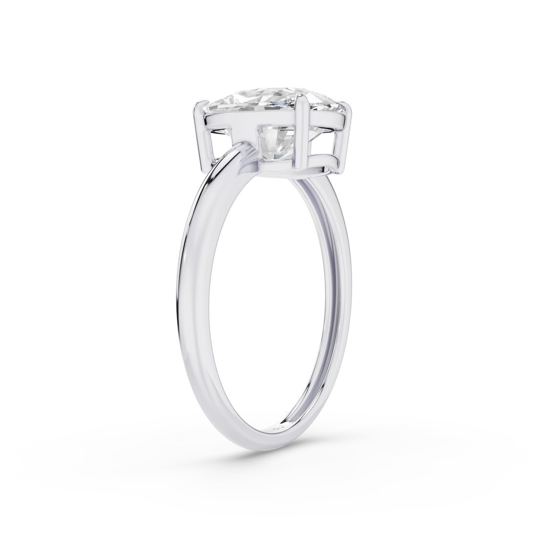 5.00 TCW Cushion Cut Solitaire Lab Grown Diamond Engagement Ring