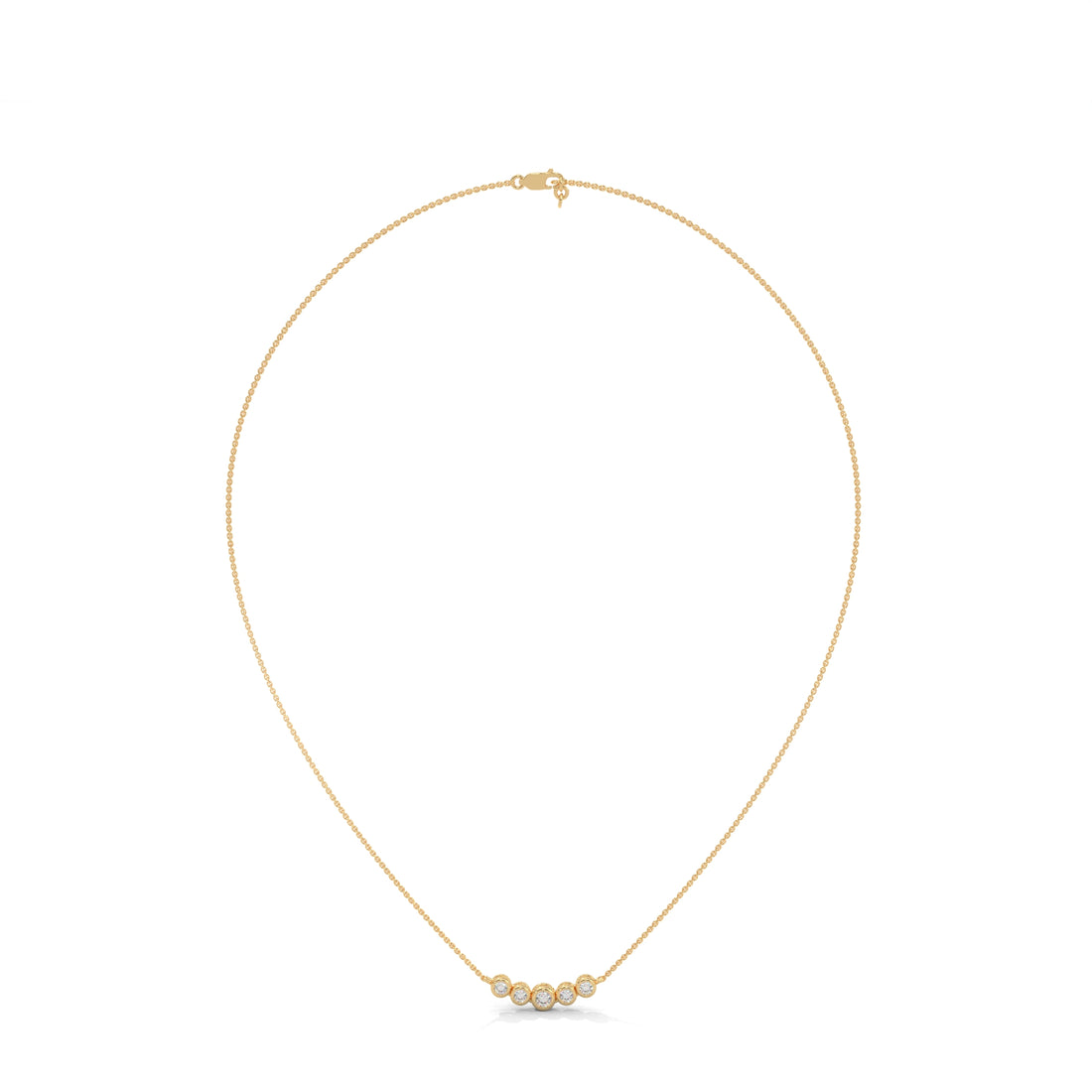 Lab diamond necklace