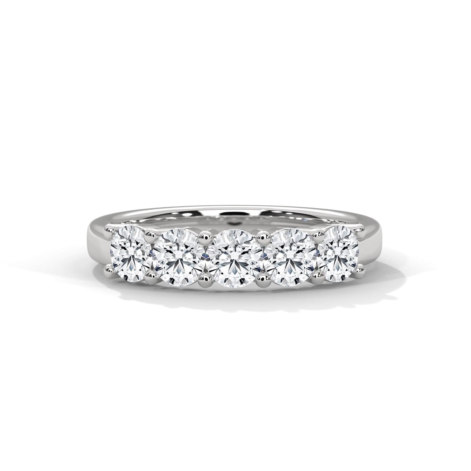 Diamond ring with a white background