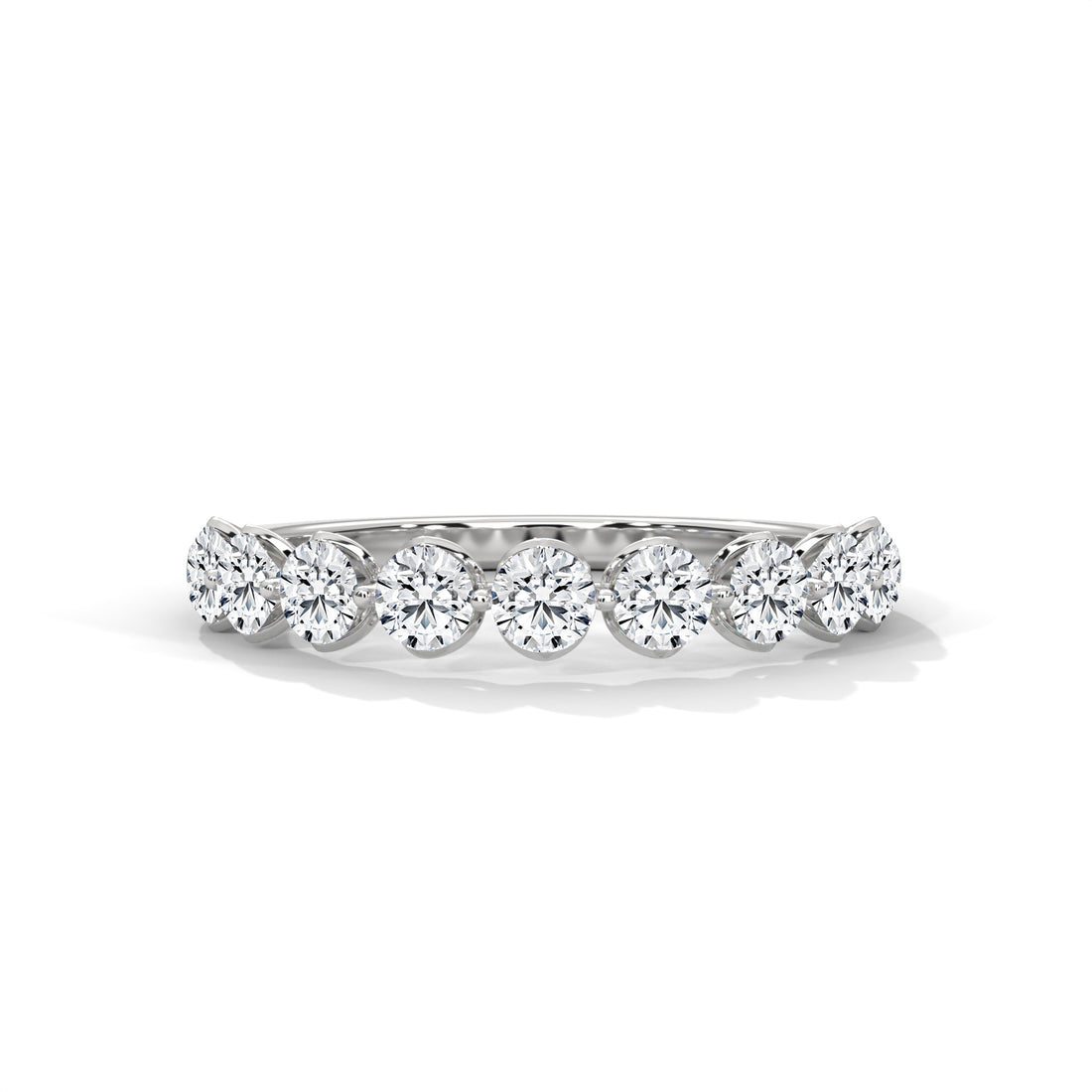 Diamond ring on a white background