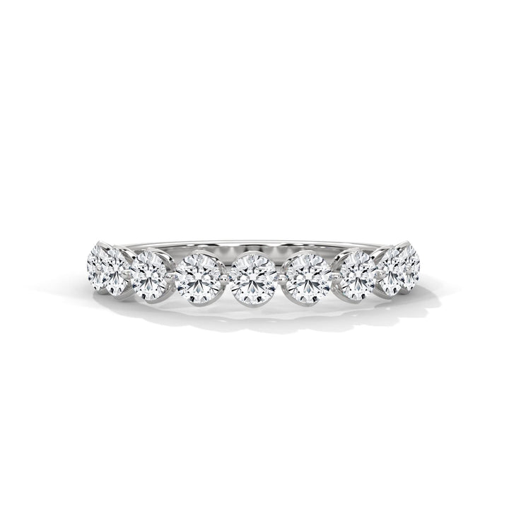 Diamond ring on a white background