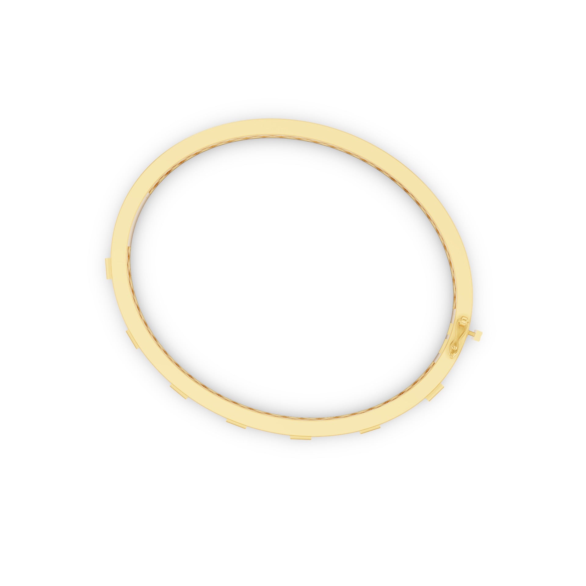 Baguette Diamond Bezel Set Bangle