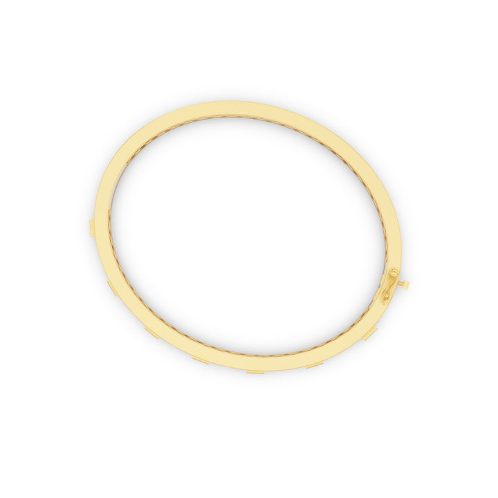Baguette Diamond Bezel Set Bangle