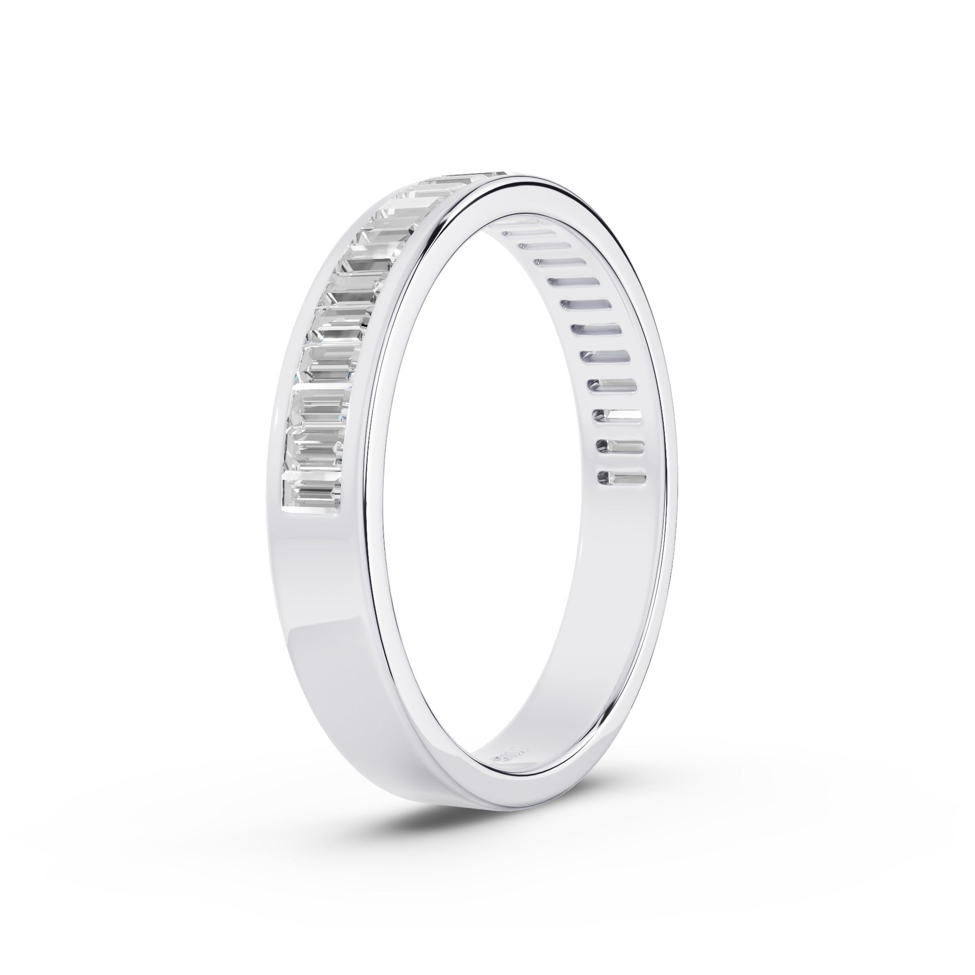 Baguette Diamond Channel Setting Anniversary Ring