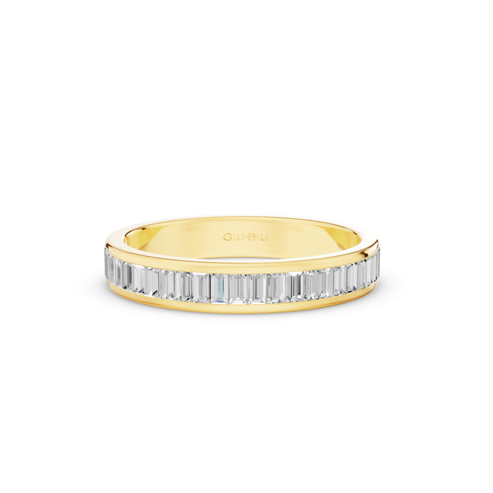 Baguette Diamond Channel Setting Anniversary Ring