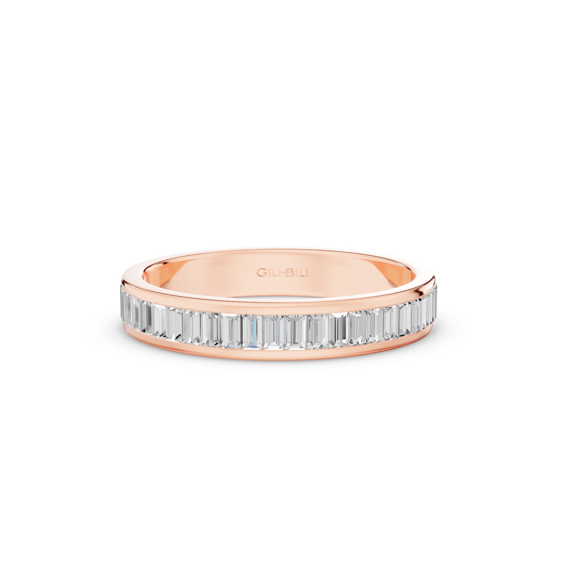 Baguette Diamond Channel Setting Anniversary Ring