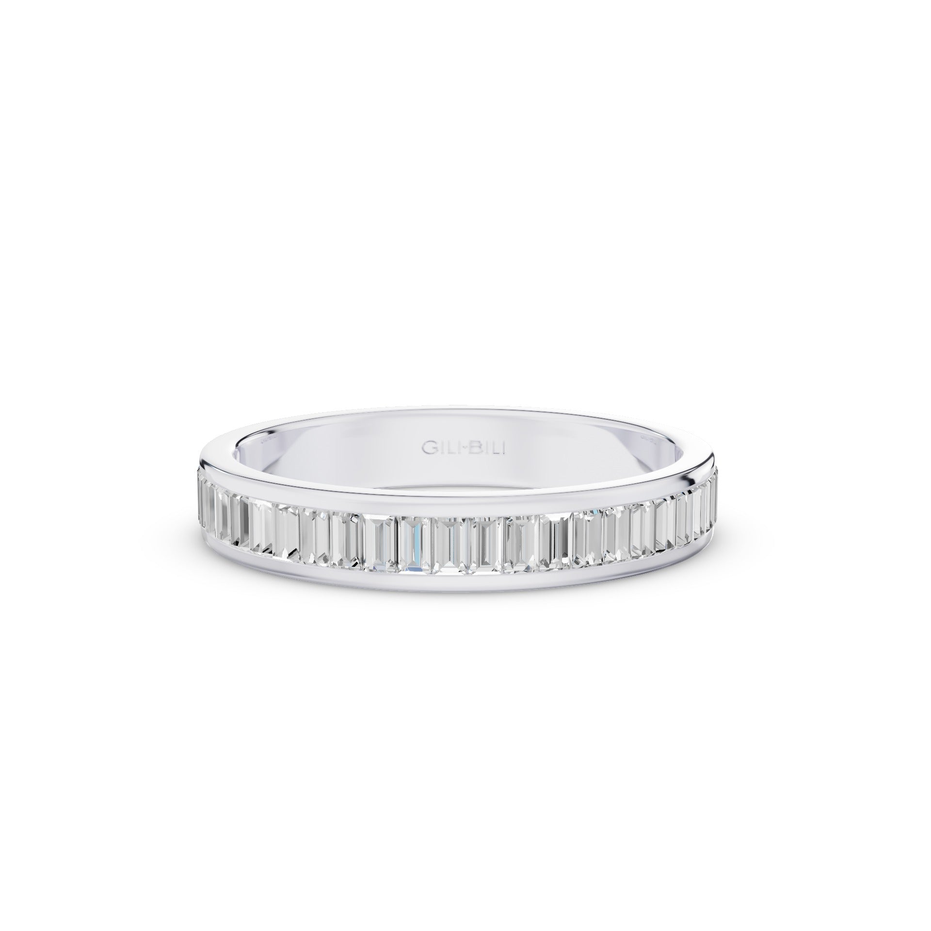 Baguette Diamond Channel Setting Anniversary Ring