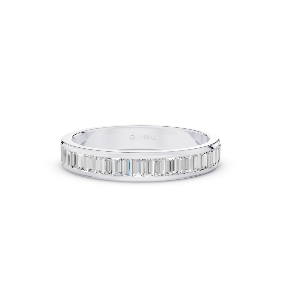 Baguette Diamond Channel Setting Anniversary Ring