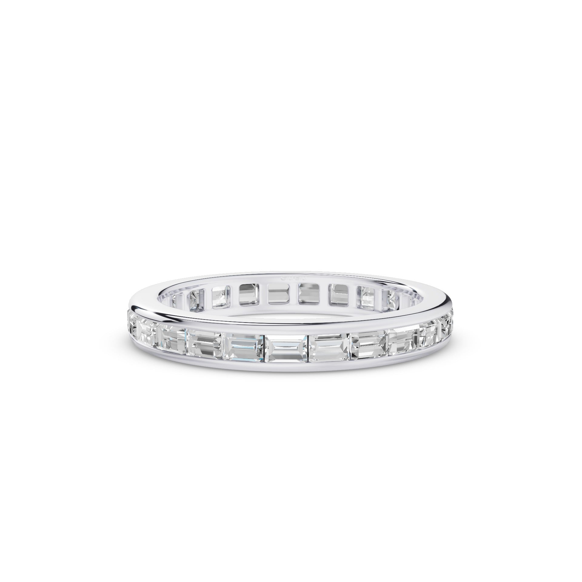 Baguette Diamond East West Setting Full Eternity Ring