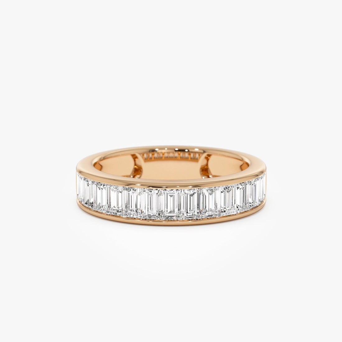 Baguette Diamond Channel Setting Anniversary Ring