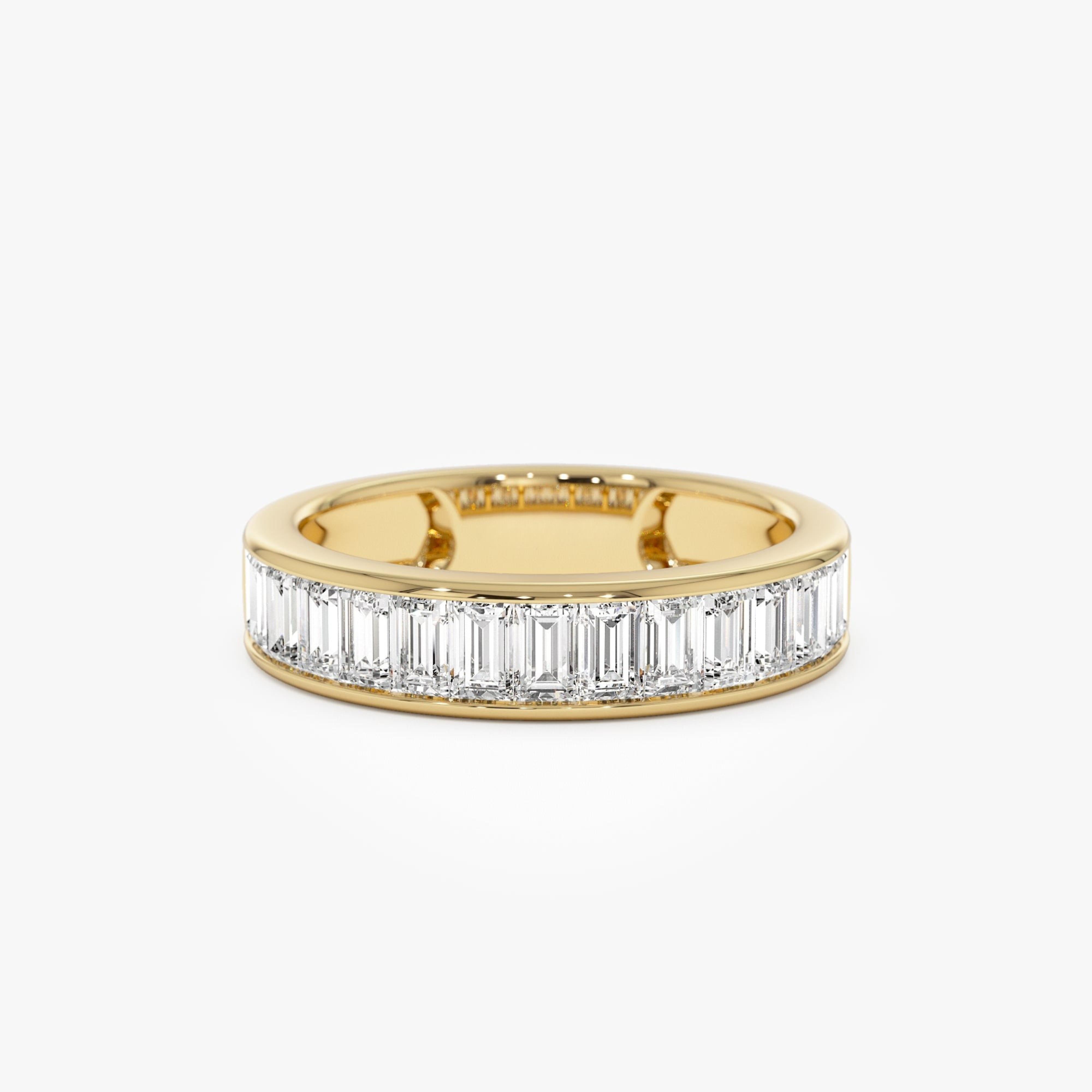 Baguette Diamond Channel Setting Anniversary Ring