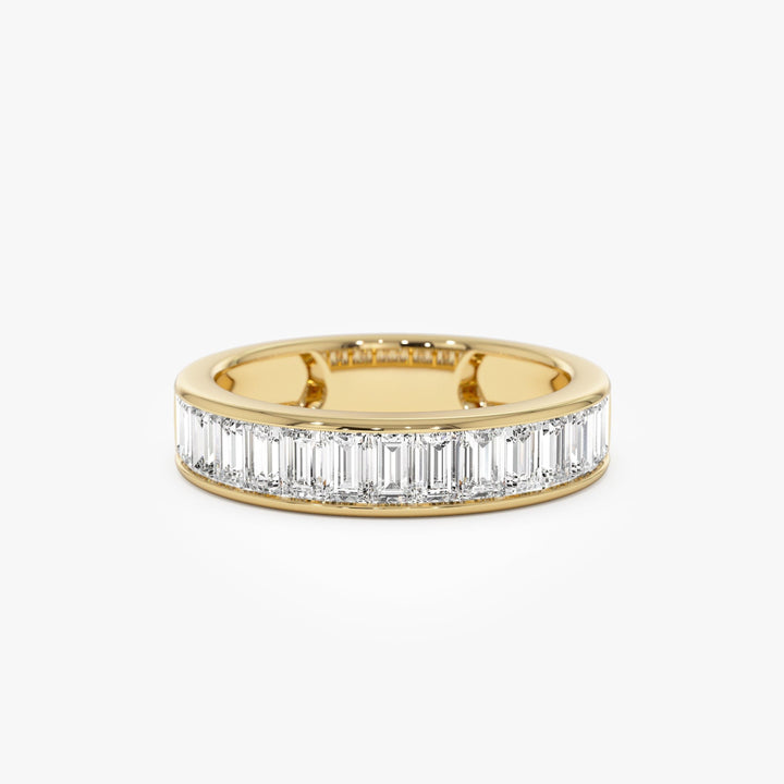 Baguette Diamond Channel Setting Anniversary Ring