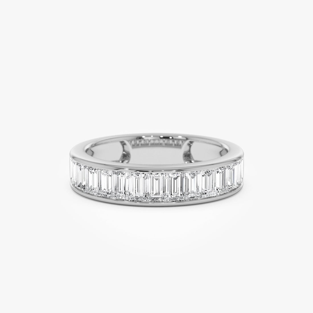 Baguette Diamond Channel Setting Anniversary Ring