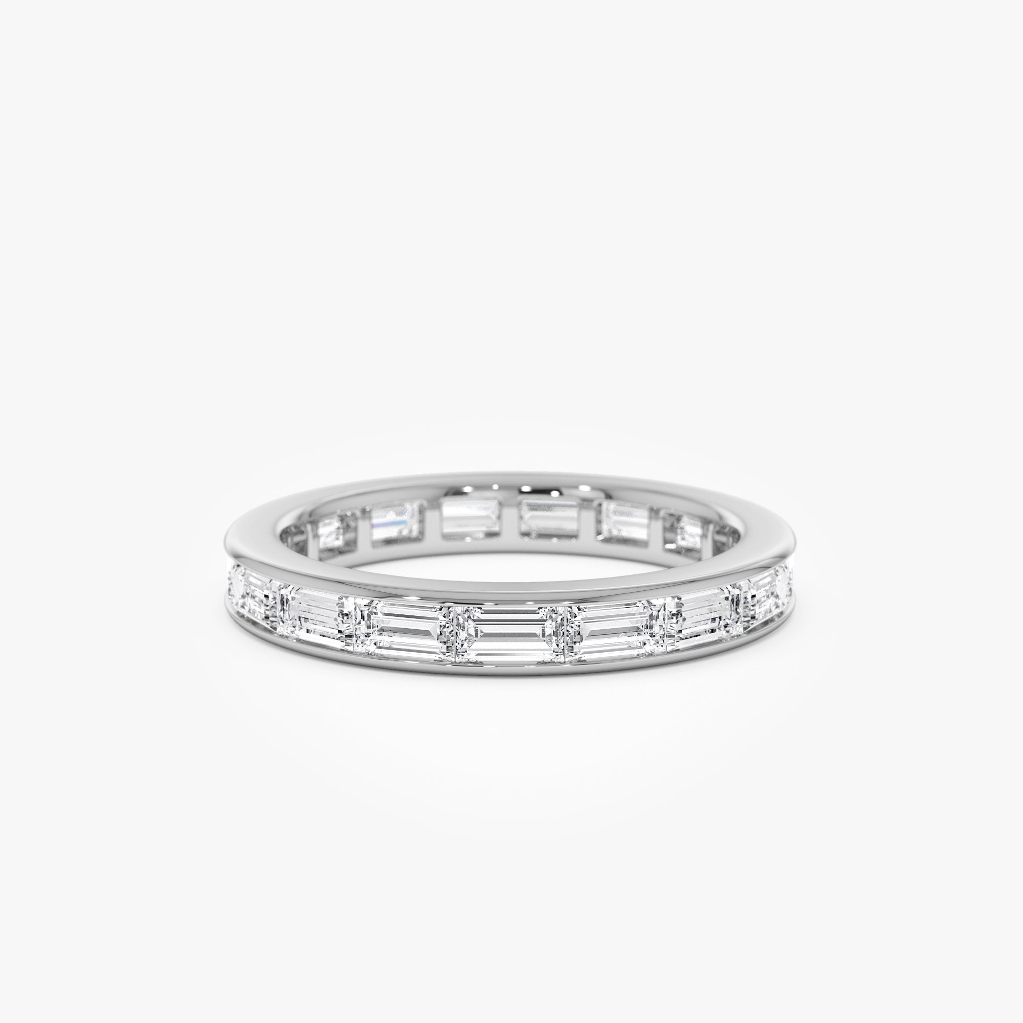 Baguette Diamond East West Setting Full Eternity Ring