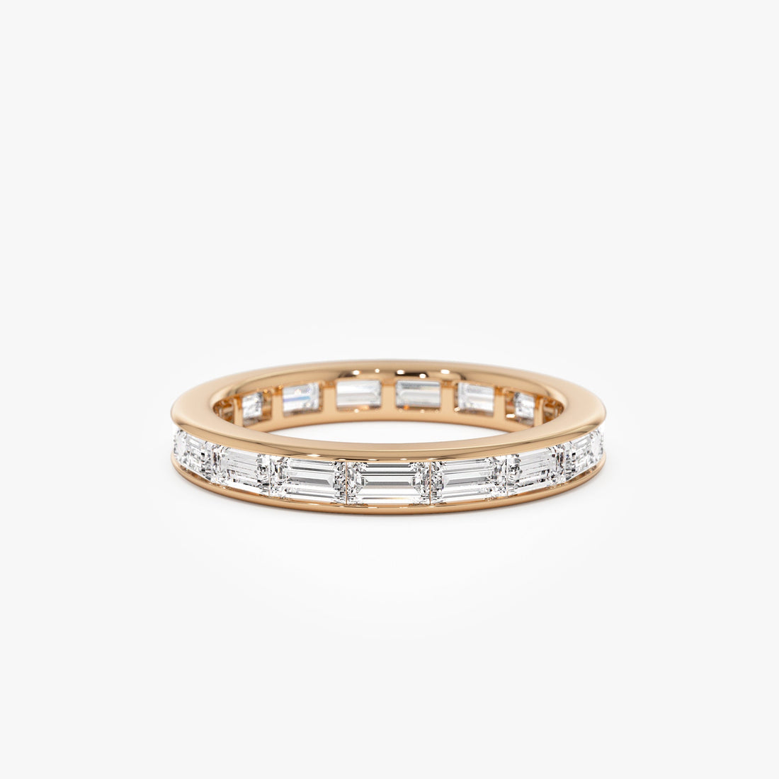 Baguette Diamond East West Setting Full Eternity Ring