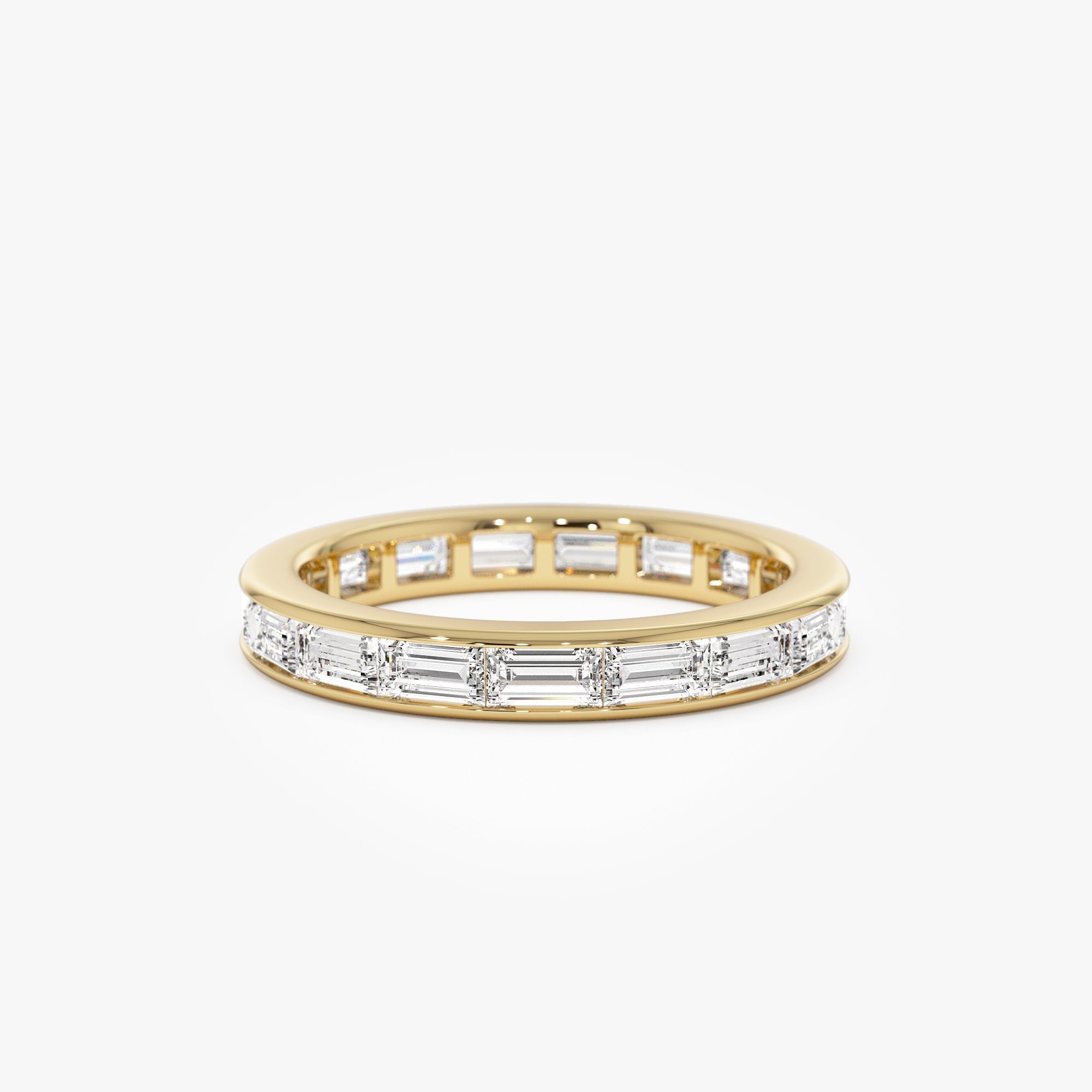 Baguette Diamond East West Setting Full Eternity Ring