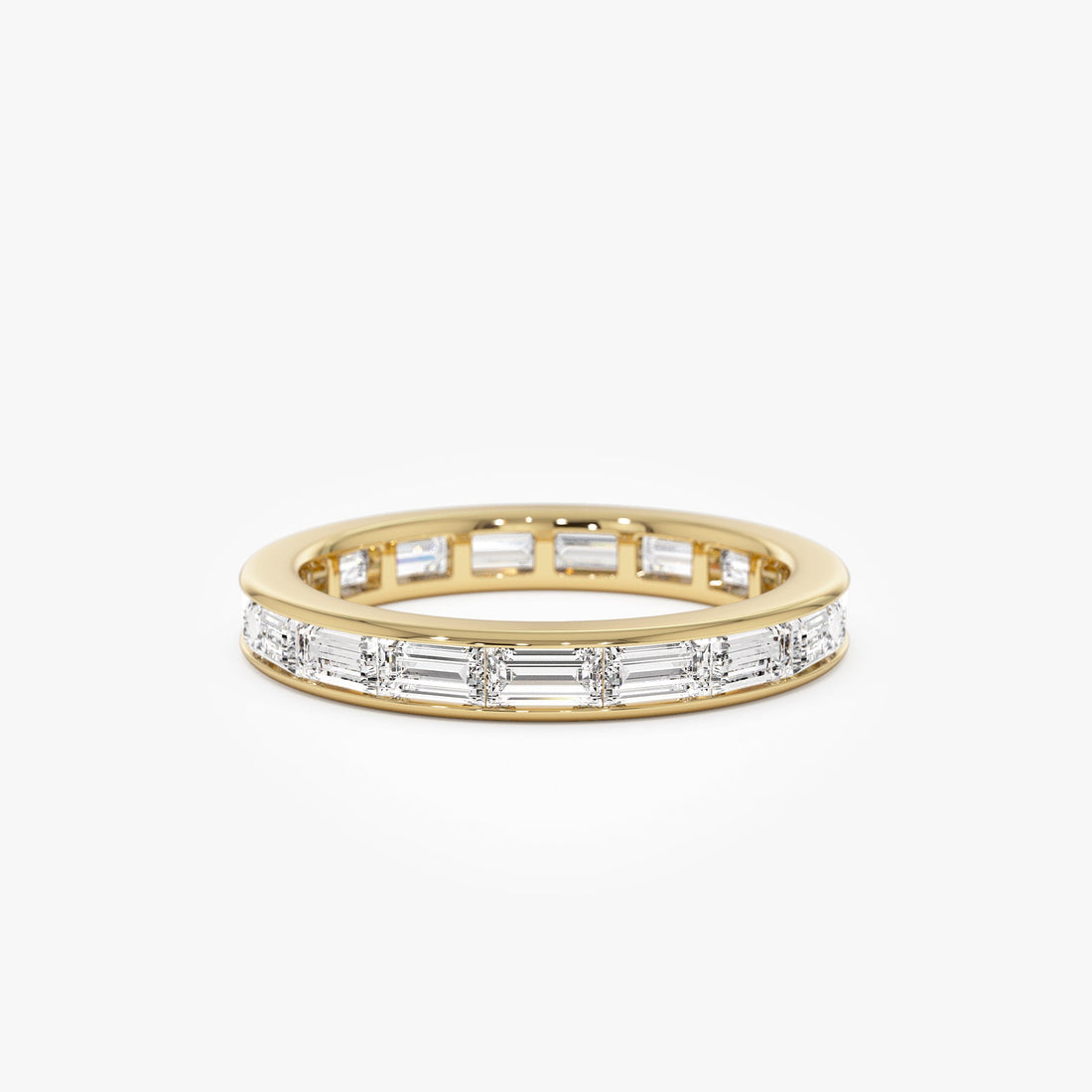 Baguette Diamond East West Setting Full Eternity Ring