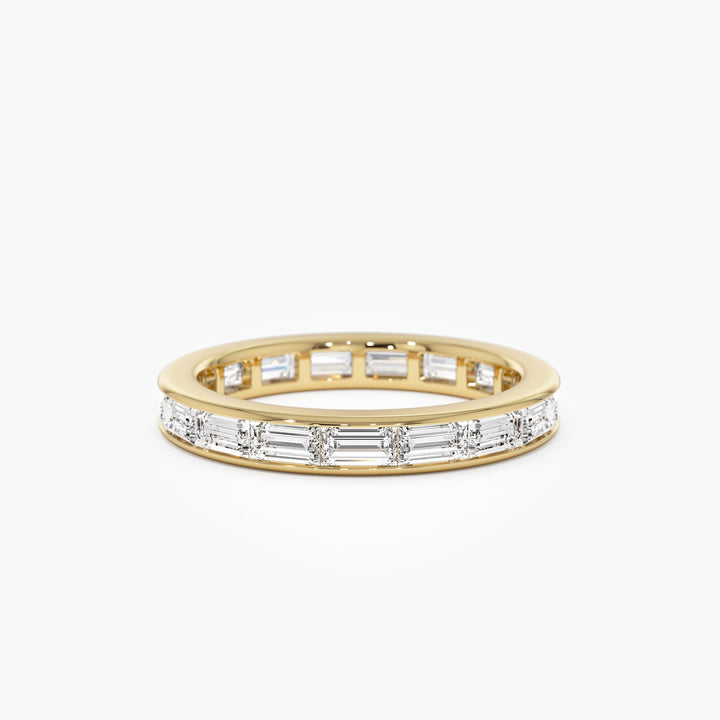 Baguette Diamond East West Setting Full Eternity Ring