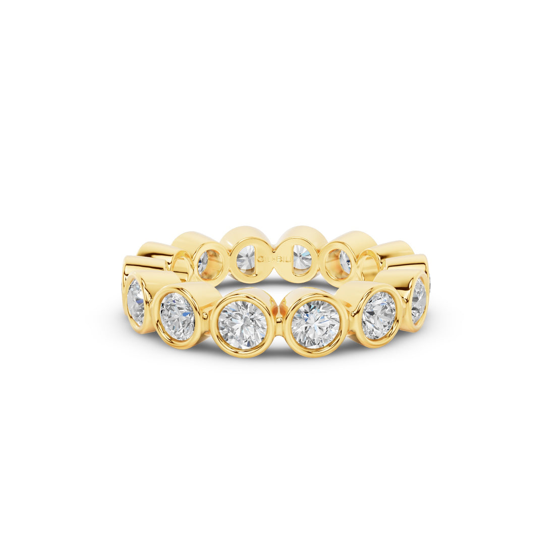 Bezel Setting Full Eternity Round Lab Grown Diamond Ring