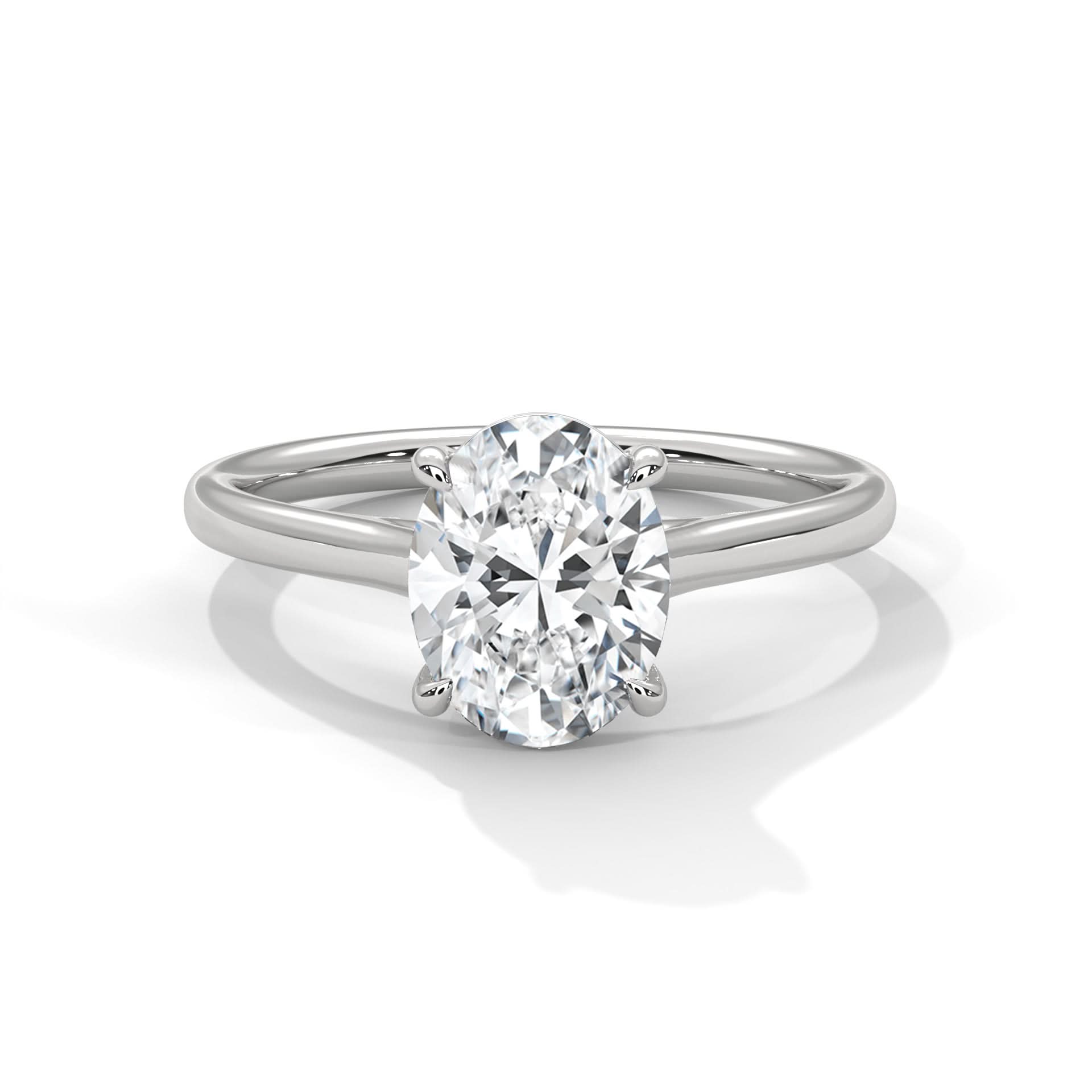 1 carat white gold ring
