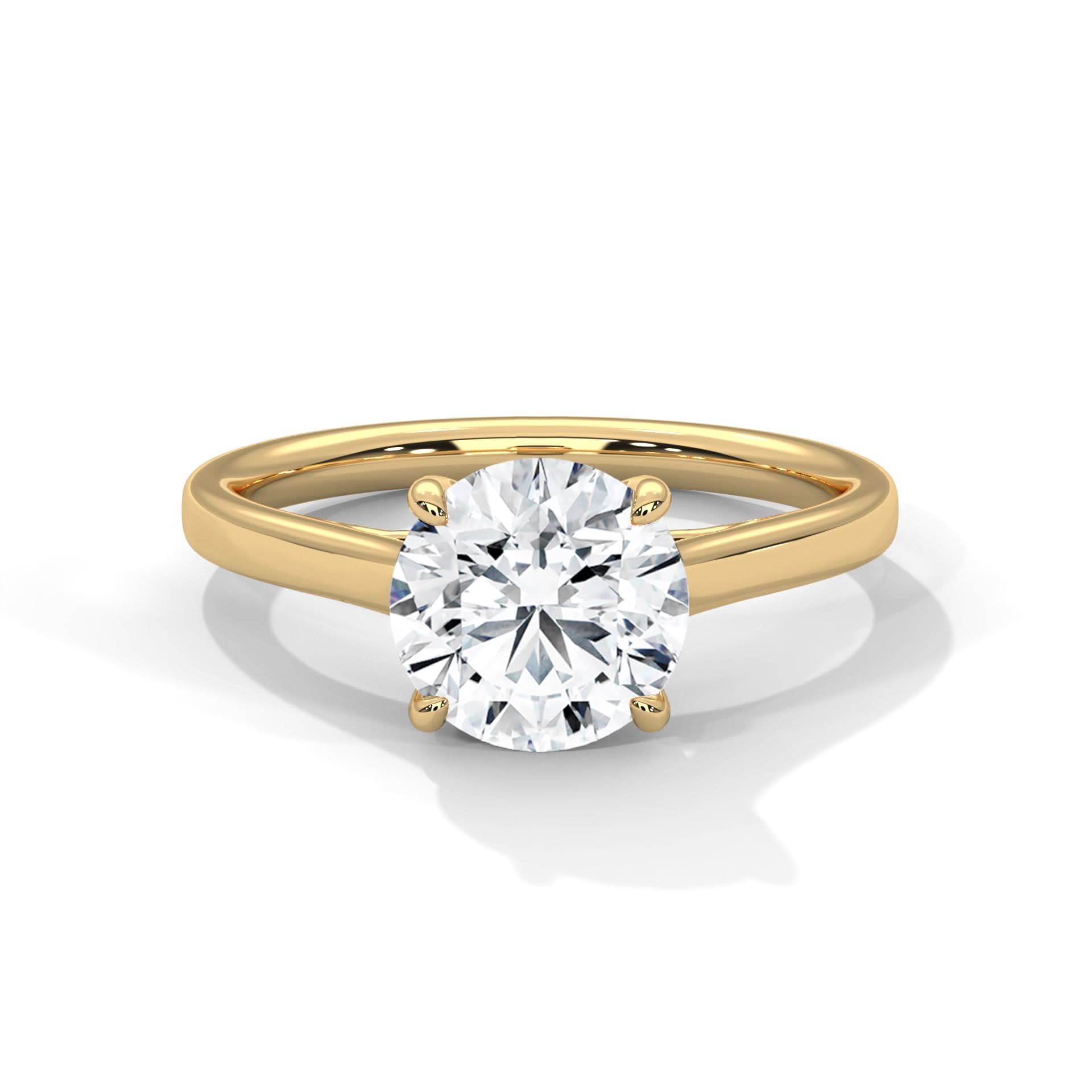 solitaire gold ring