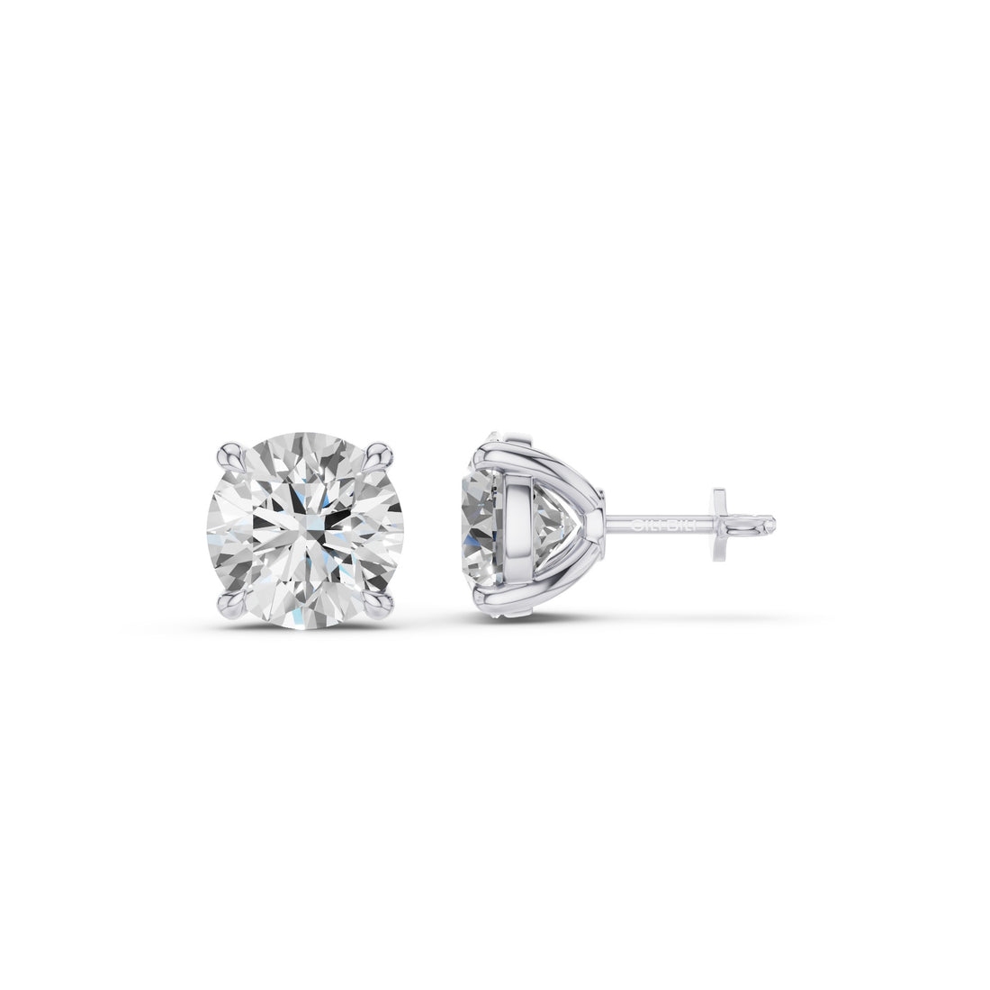 Classic Four Prong Round Diamond Studs