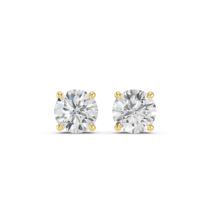Classic Four Prong Round Diamond Studs