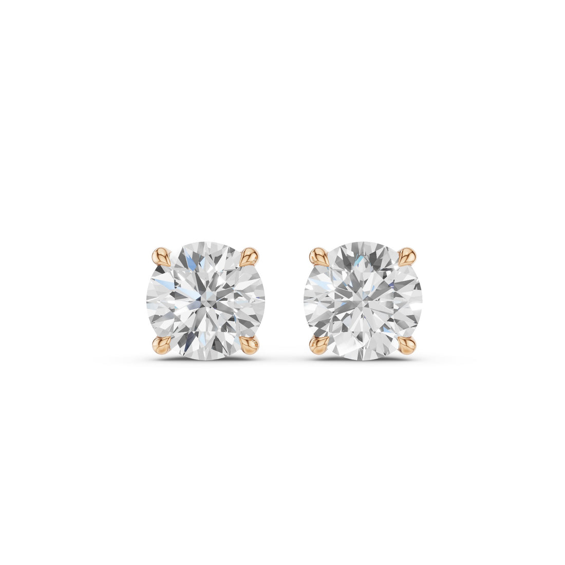 Classic Four Prong Round Diamond Studs