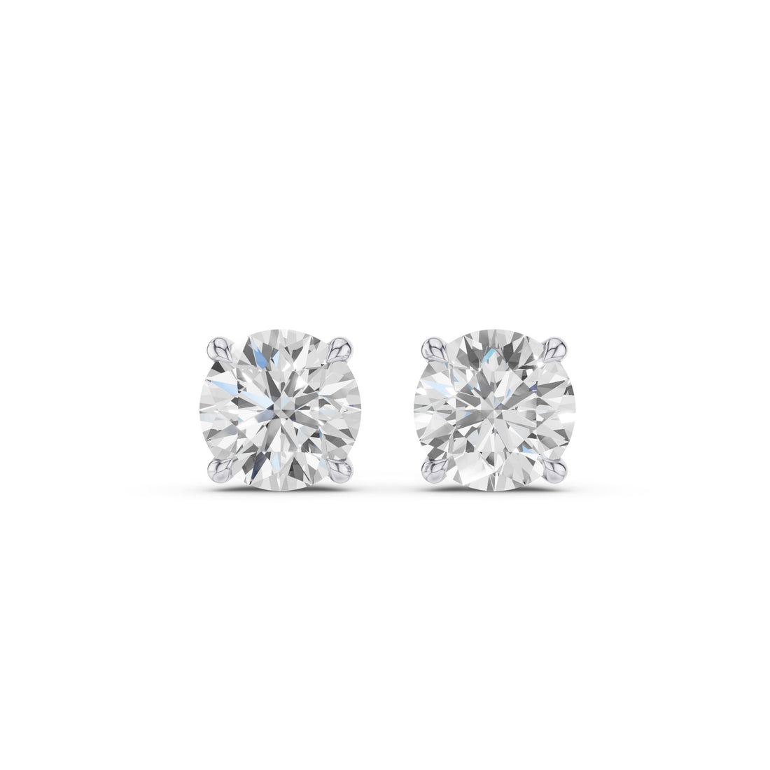 Classic Four Prong Round Diamond Studs